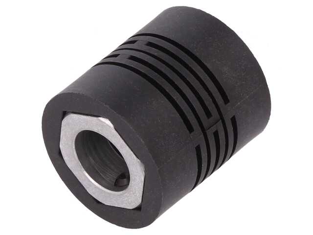 Koppeling; Ø1: 10mm; Ø2: 10mm; aluminium,polyamide,glasvezel Koppeling; Ø1: 10mm; Ø2: 10mm; aluminium,polyamide,glasvezel